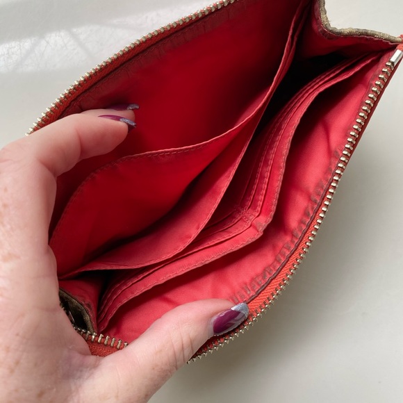 Coach Orange Floral Wallet - Picture 3 of 6